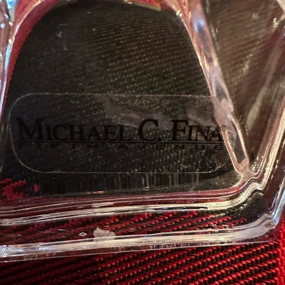 NWT Michael C. Fina lead crystal candle stick holders